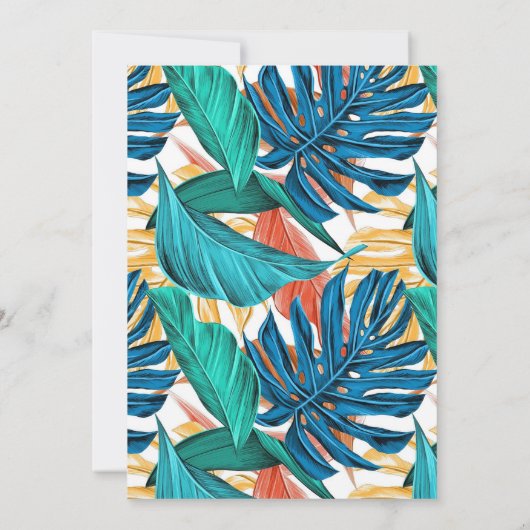 Toucan Tropical Vibrant Summers Eerste Verjaardag Kaart (Achterkant)