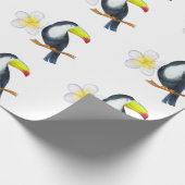Toucan Tropical Waterverf Summer Party Cadeaupapier (Hoek)