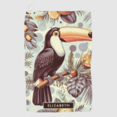 Toucan tropisch patroon Golfhanddoek (Voorkant)