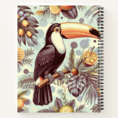 Toucan tropisch patroon Notitieboek (Achterkant)