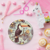 Toucan tropisch patroon Papieren Bordje (Feest)