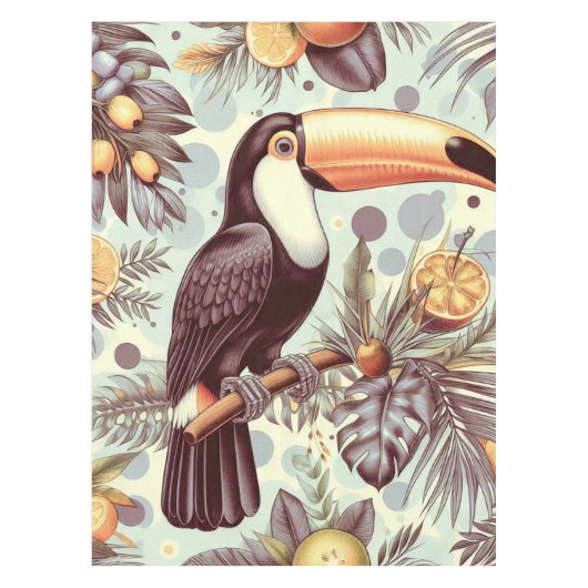 Toucan tropisch patroon Tafelkleed (Voorkant)