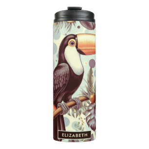 Toucan tropisch patroon Thermosbeker