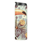 Toucan tropisch patroon Thermosbeker (Geroteerd rechts)