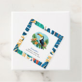 Toucan Tropisch Regenwoud Zomer Bruidsdouche Bedankjes Labels (In situ)