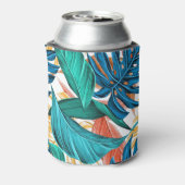 Toucan Tropisch Regenwoud Zomer Bruidsdouche Blikjeskoeler (Blikje Achterkant)