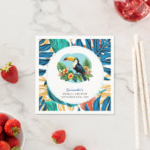 Toucan Tropisch Regenwoud Zomer Bruidsdouche Servet (Insitu)