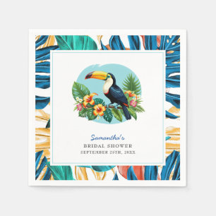Toucan Tropisch Regenwoud Zomer Bruidsdouche Servet