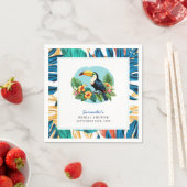 Toucan Tropisch Regenwoud Zomers Bruidsdiner Servet (Insitu)