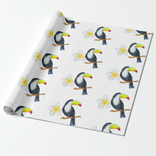 Toucan Tropische Aquarel Zomerfeest Cadeaupapier