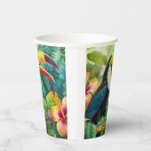 Toucan tropische vogel gepersonaliseerde naam papieren bekers (Rechts)