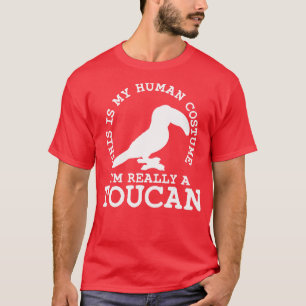 Toucan tropische vogel menselijk kostuum t-shirt