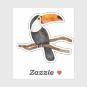 Toucan Tropische Vogel Natuur   Sticker (Vel)
