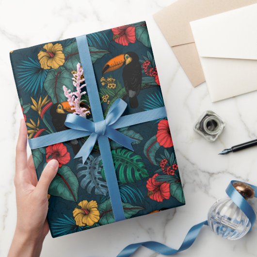 Toucan tuin 2 wrapping paper cadeaupapier (Geschenken)