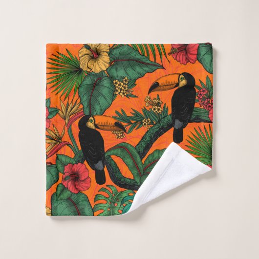Toucan tuin bad handdoek (Wasdoekje)