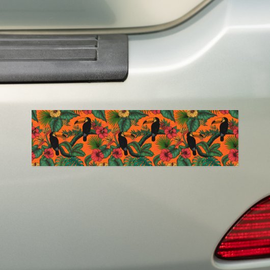 Toucan tuin bumpersticker (Op auto)