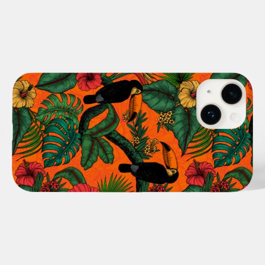 Toucan tuin Case-Mate iPhone case (Achterkant (horizontaal))