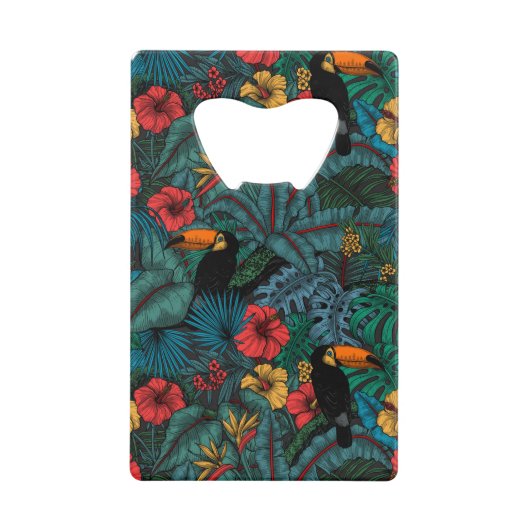 Toucan tuin creditkaart flessenopener (Voorkant)