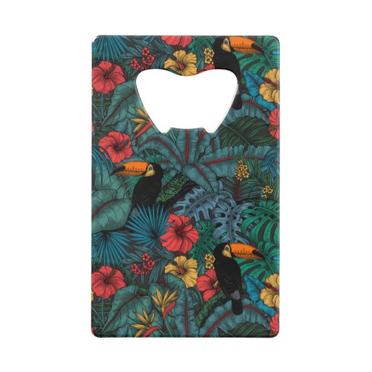Toucan tuin creditkaart flessenopener (Achterkant)