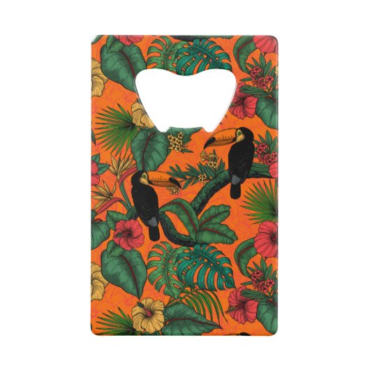Toucan tuin creditkaart flessenopener (Voorkant)