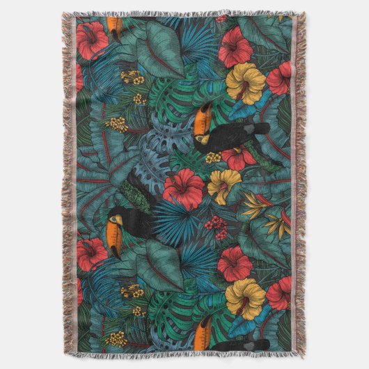 Toucan tuin deken (Voorkant Verticaal)