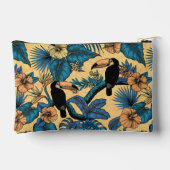 Toucan tuin in geel en blauw etui (Achterkant)