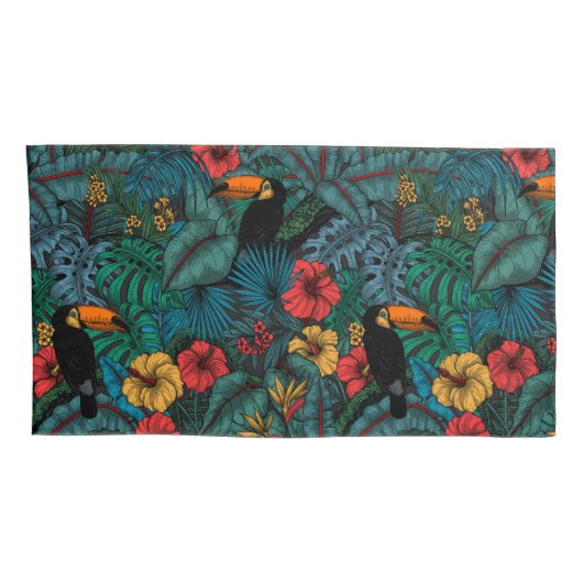 Toucan tuin kussensloop (Achterkant-Rechts)