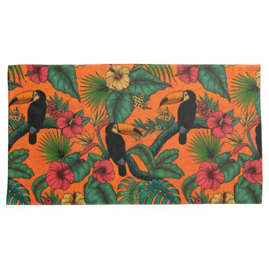 Toucan tuin kussensloop (Voorkant-Rechts)