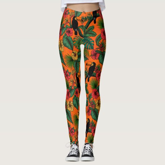 Toucan tuin leggings (Voorkant)