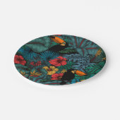 Toucan tuin papieren bordje (Gekanteld)