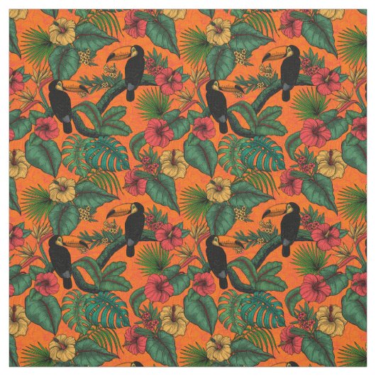 Toucan tuin stof (Swatch)