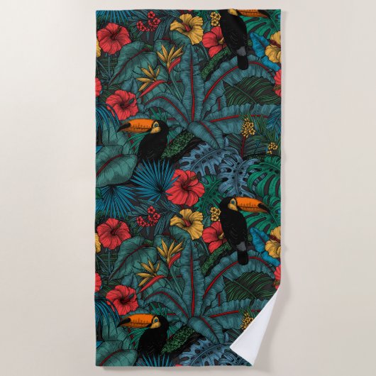 Toucan tuin strandlaken (Voorkant)