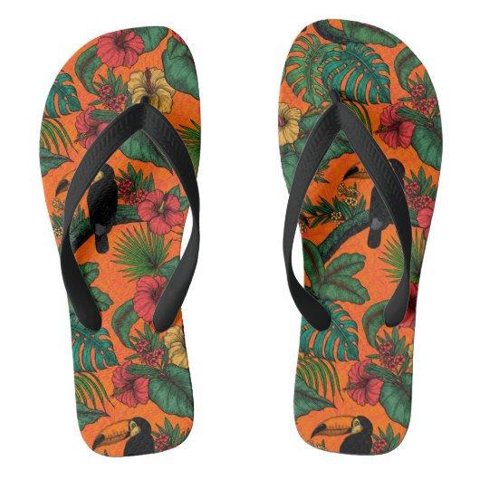 Toucan tuin teenslippers (Voetbed)