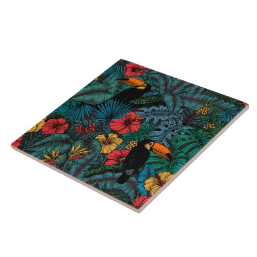 Toucan tuin tegeltje (Zijkant)