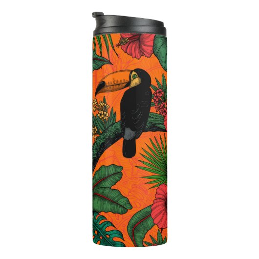 Toucan tuin thermosbeker (Geroteerd rechts)