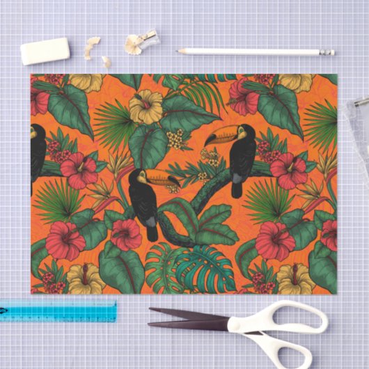 Toucan tuin tissuepapier (Craft)
