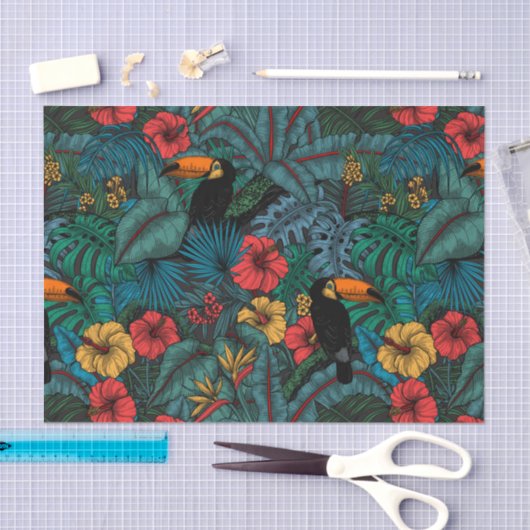 Toucan tuin tissuepapier (Craft)