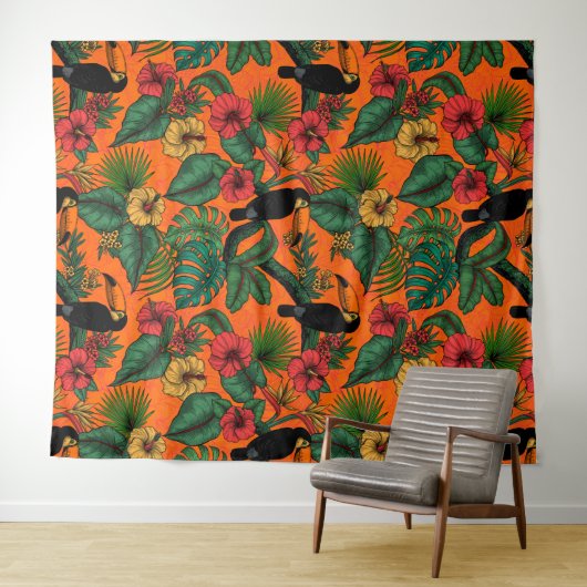 Toucan tuin wandkleed (In Situ (horizontaal))