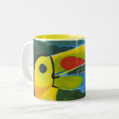 Toucan Tweekleurige Koffiemok (Voorkant links)