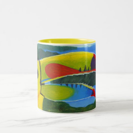 Toucan Tweekleurige Koffiemok (Center)