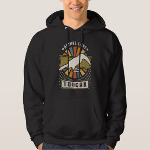 Toucan Vintage Klassieke Retro Dier Hoodie