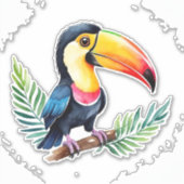 Toucan vinyl sticker (Voorkant)