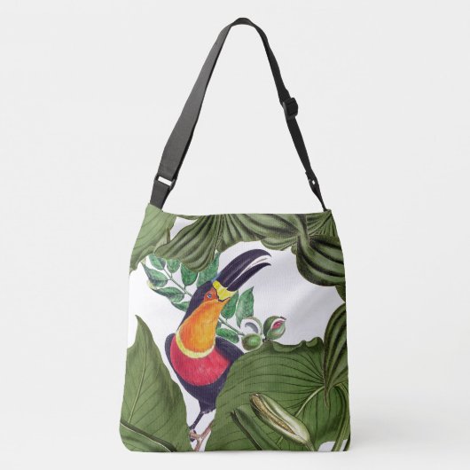 Toucan Vods Wildlife Animals verlaat Canvas tas (Achterkant)
