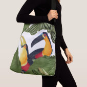 Toucan Vods Wildlife Animals verlaat Canvas tas (Dichtbij)