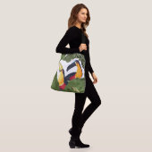 Toucan Vods Wildlife Animals verlaat Canvas tas (Op model)