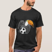Toucan Voetbalspeler Voetbal T-shirt (Voorkant)