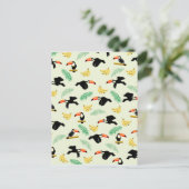 Toucan vogel fruit patroon briefkaart (Staand voorkant)