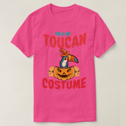 TOUCAN VOGEL HALLOWEEN KOSTUUM T-SHIRT (Design voorkant)