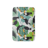 Toucan Vogel: Palmbladeren Patroon Badmat (Voorkant Verticaal)