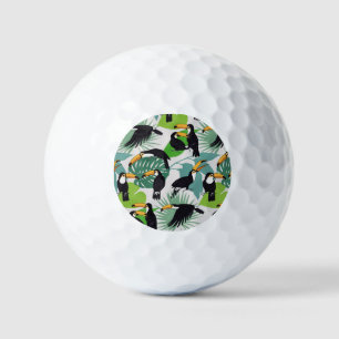 Toucan Vogel: Palmbladeren Patroon Golfballen